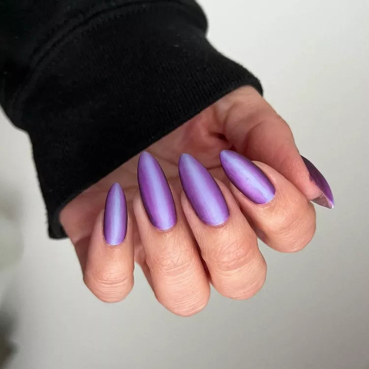 Matte Purple Ombre Press-On Nails