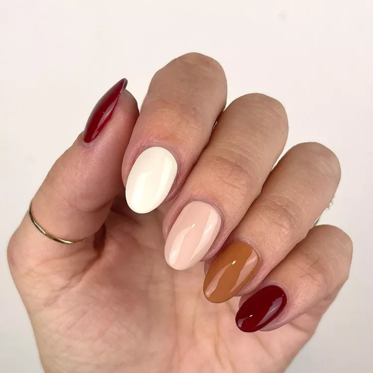 Neutral Harvest Ombre Press-On Nails